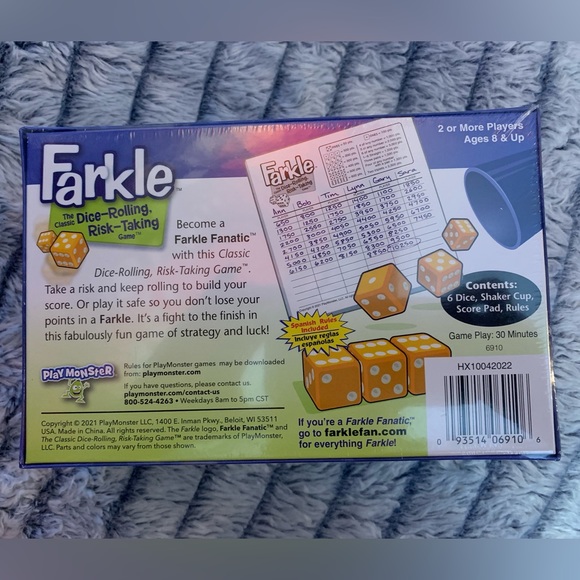 Farkle Dice Rolling Game & Four In A Row - Picture 3 of 5